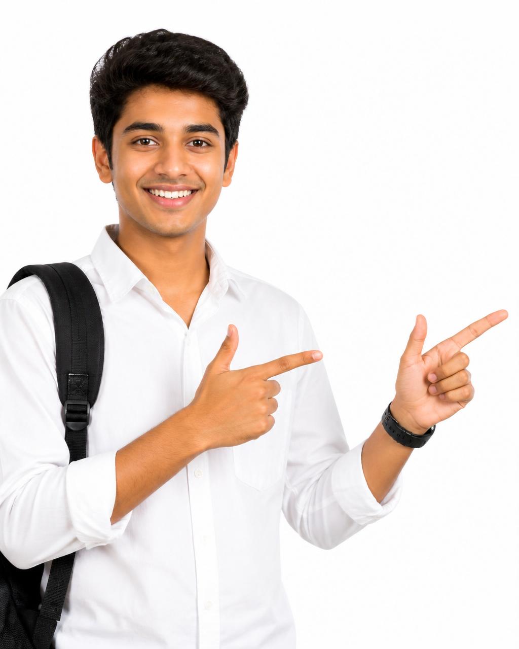 Confident student ready for career training